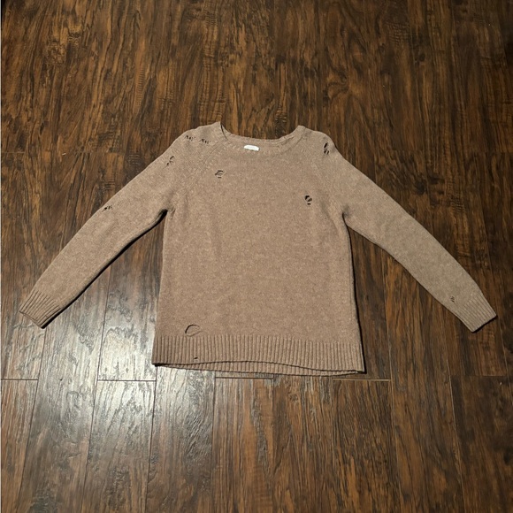 Anine Bing Sweaters - Anine Bing Distressed Brown Sweater Size Small